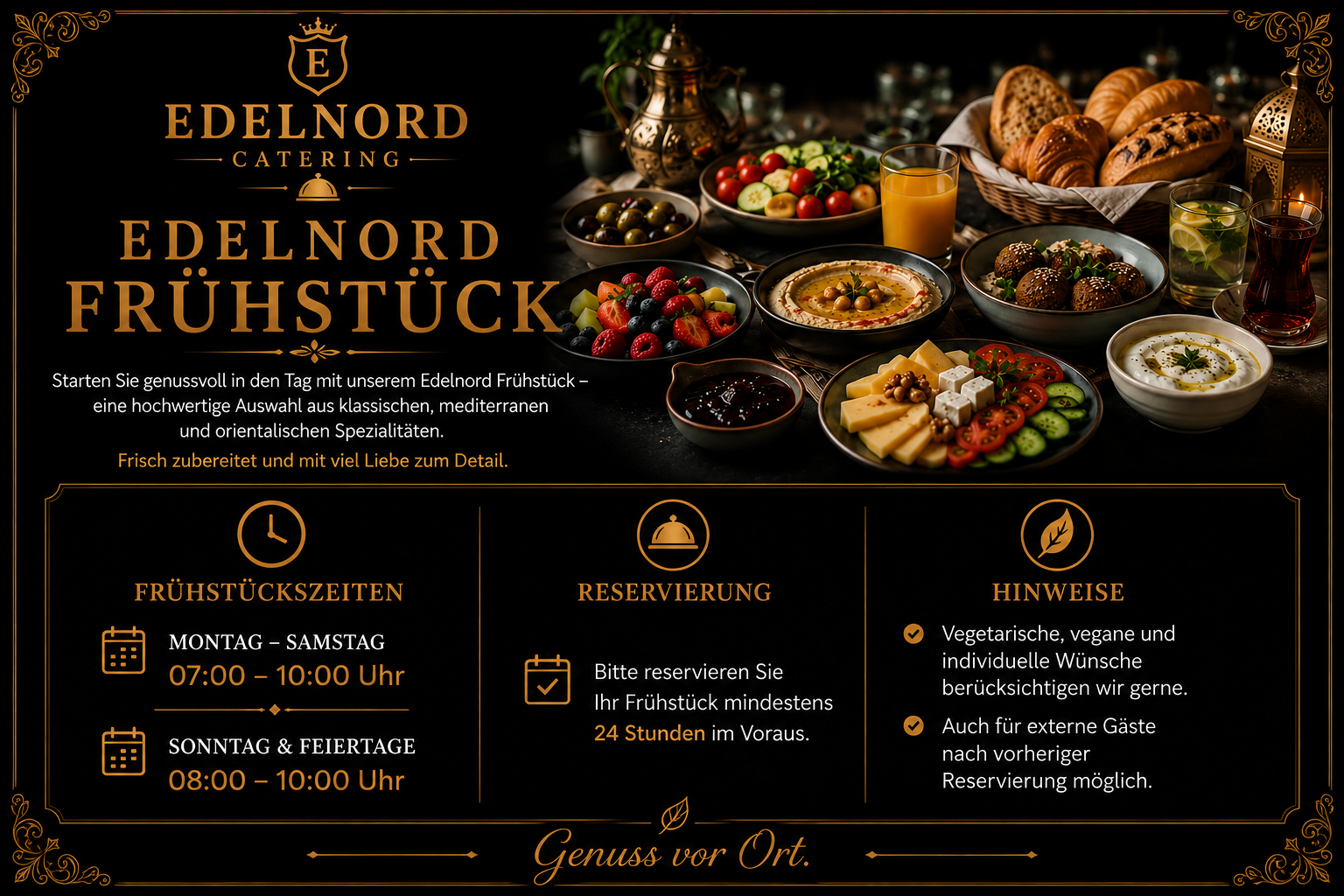 Frühstück Menü