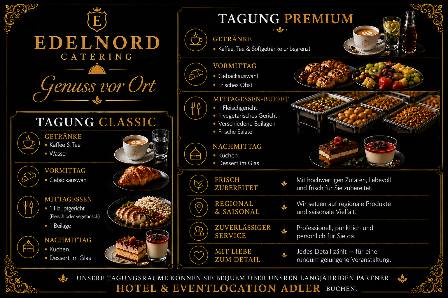 Tagungsangebot von EdelNord Catering